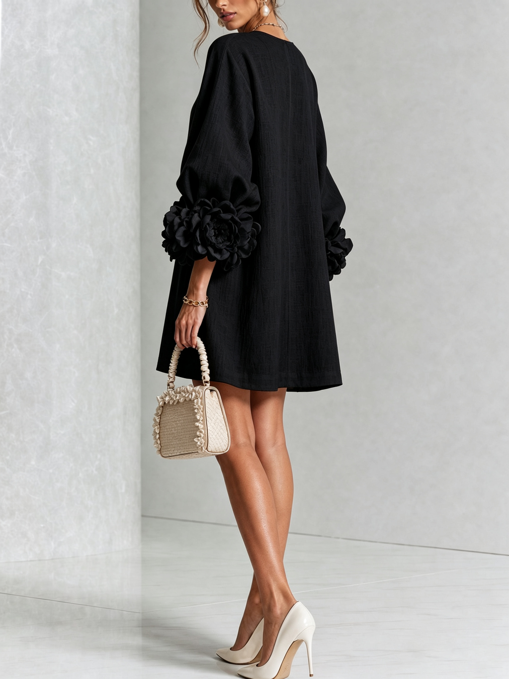 Vestido corto con botones Julia