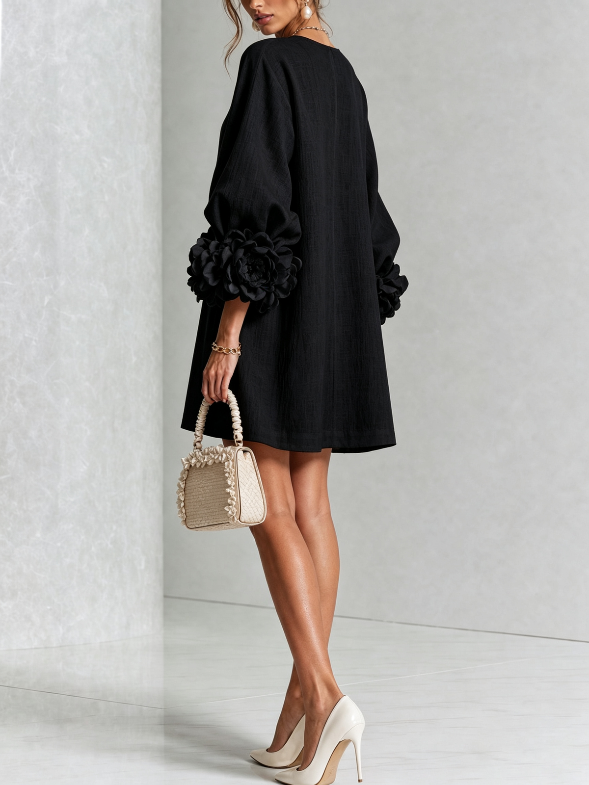 Vestido corto con botones Julia