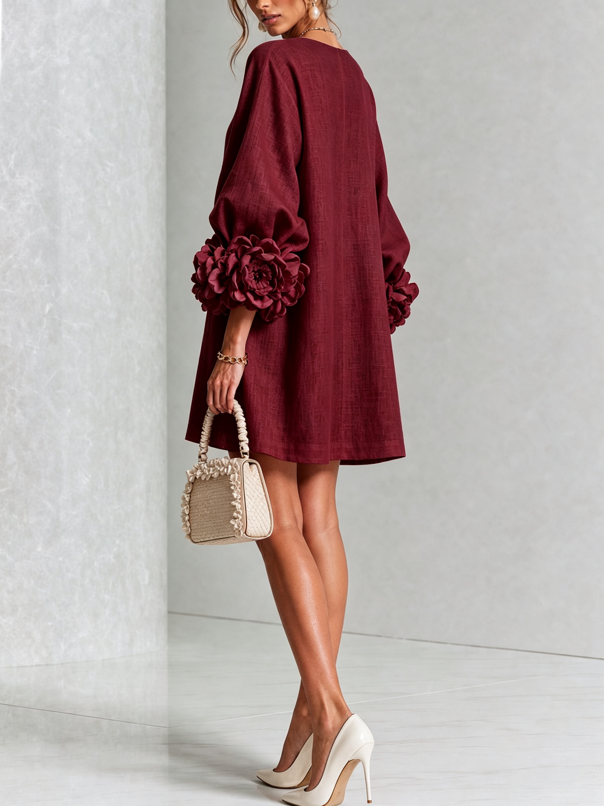 Vestido corto con botones Julia