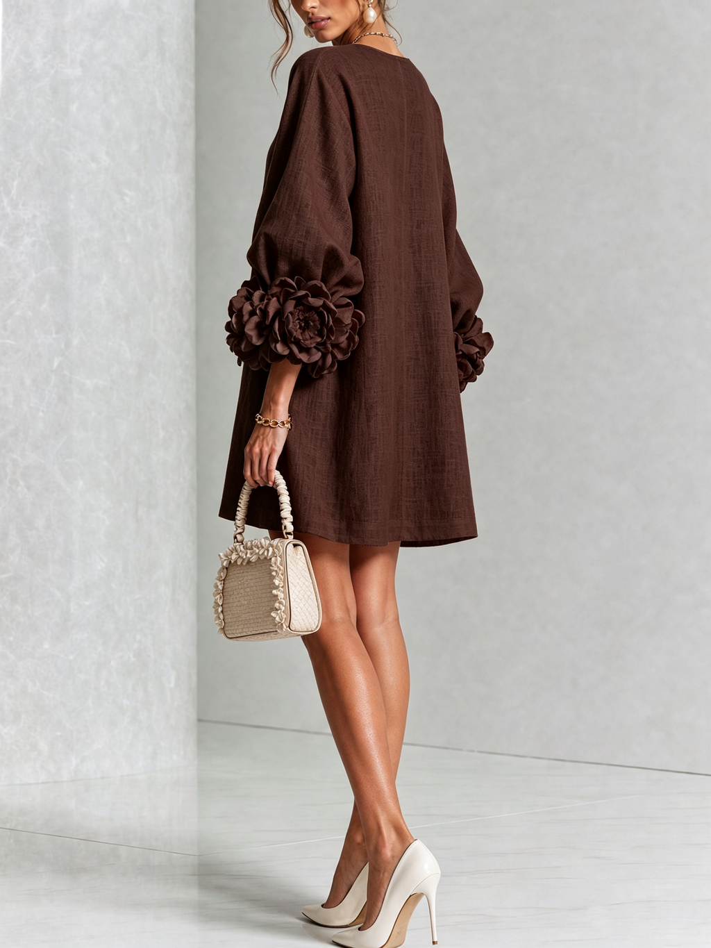 Vestido corto con botones Julia
