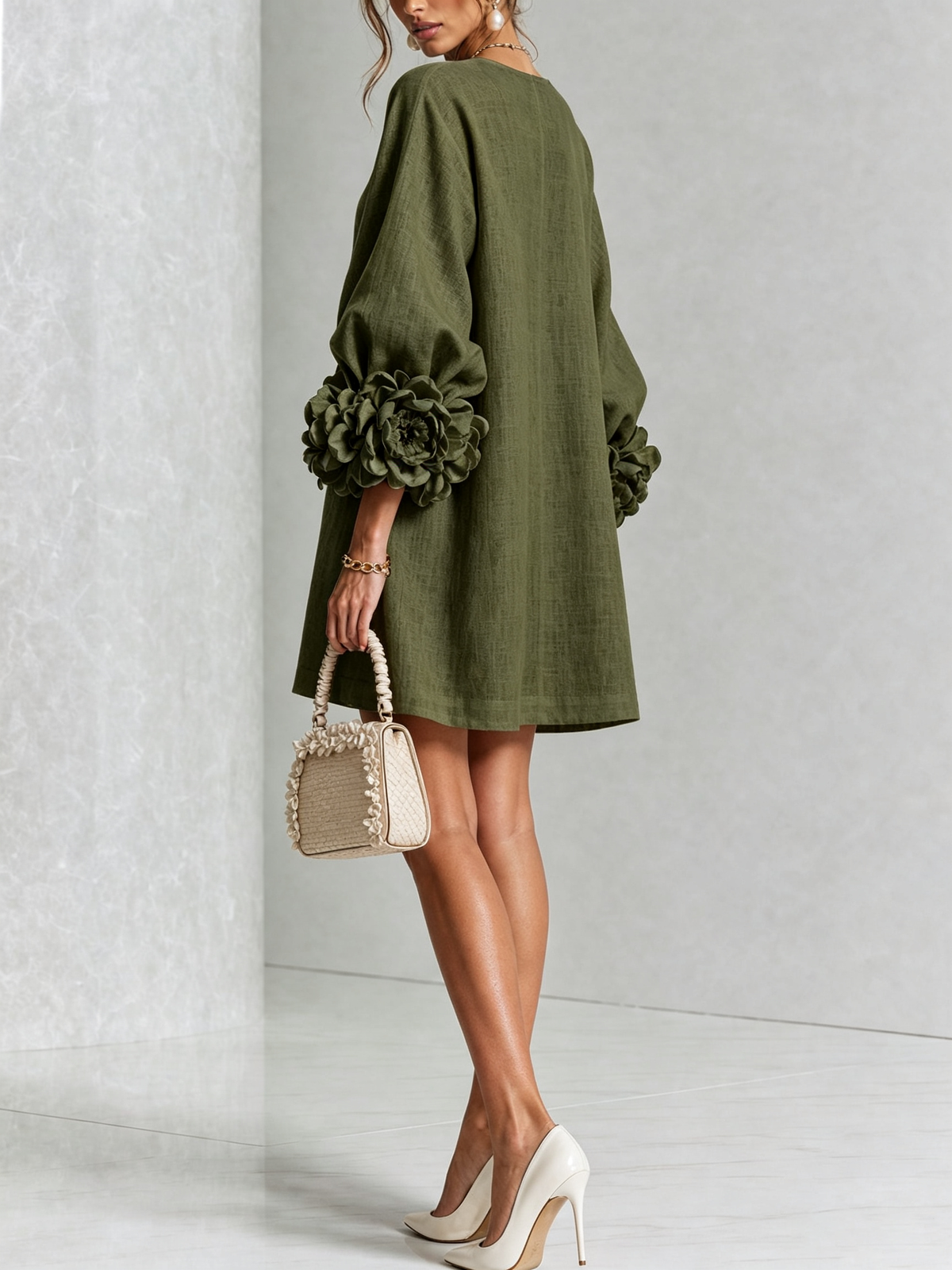 Vestido corto con botones Julia