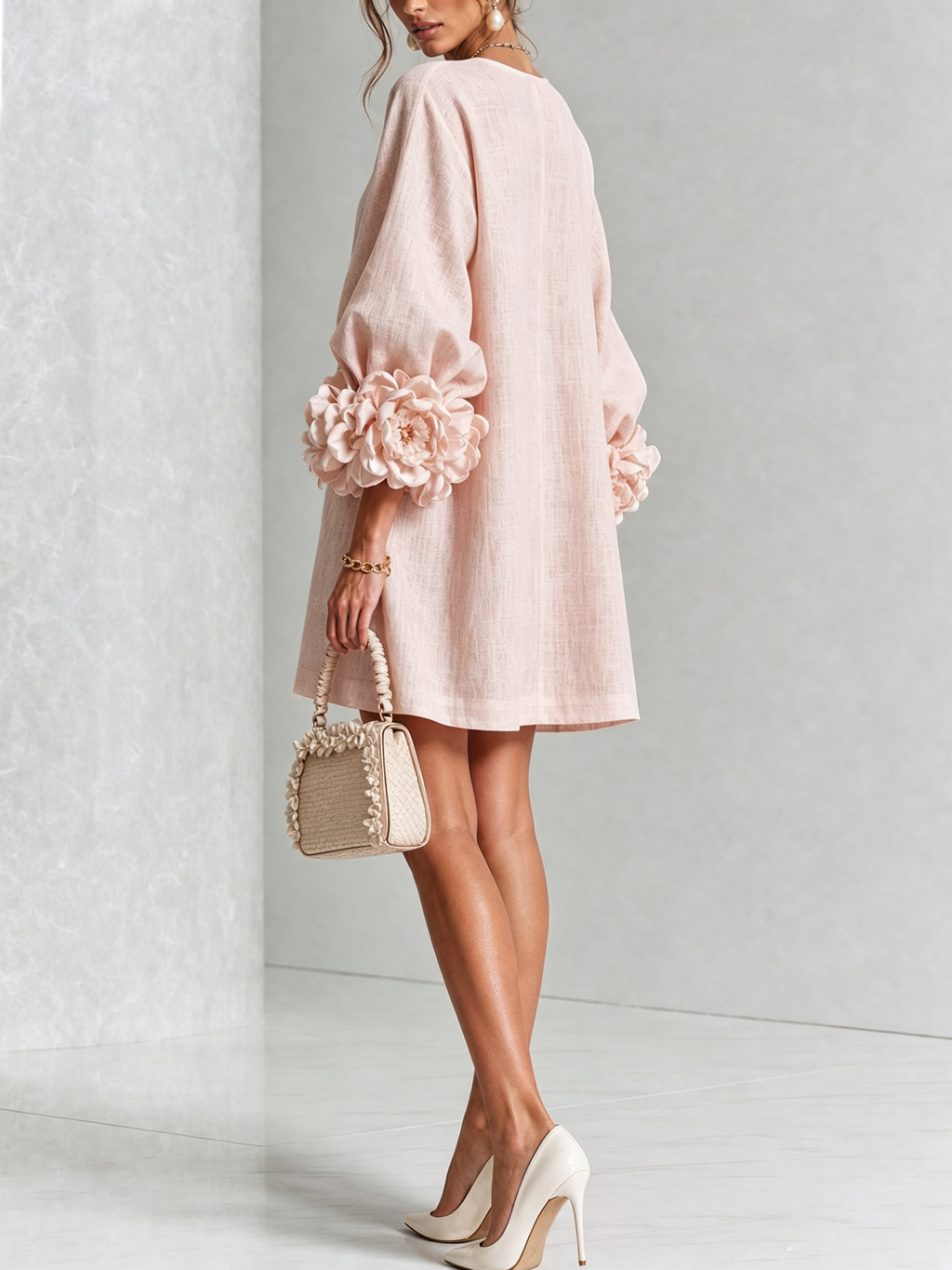 Vestido corto con botones Julia