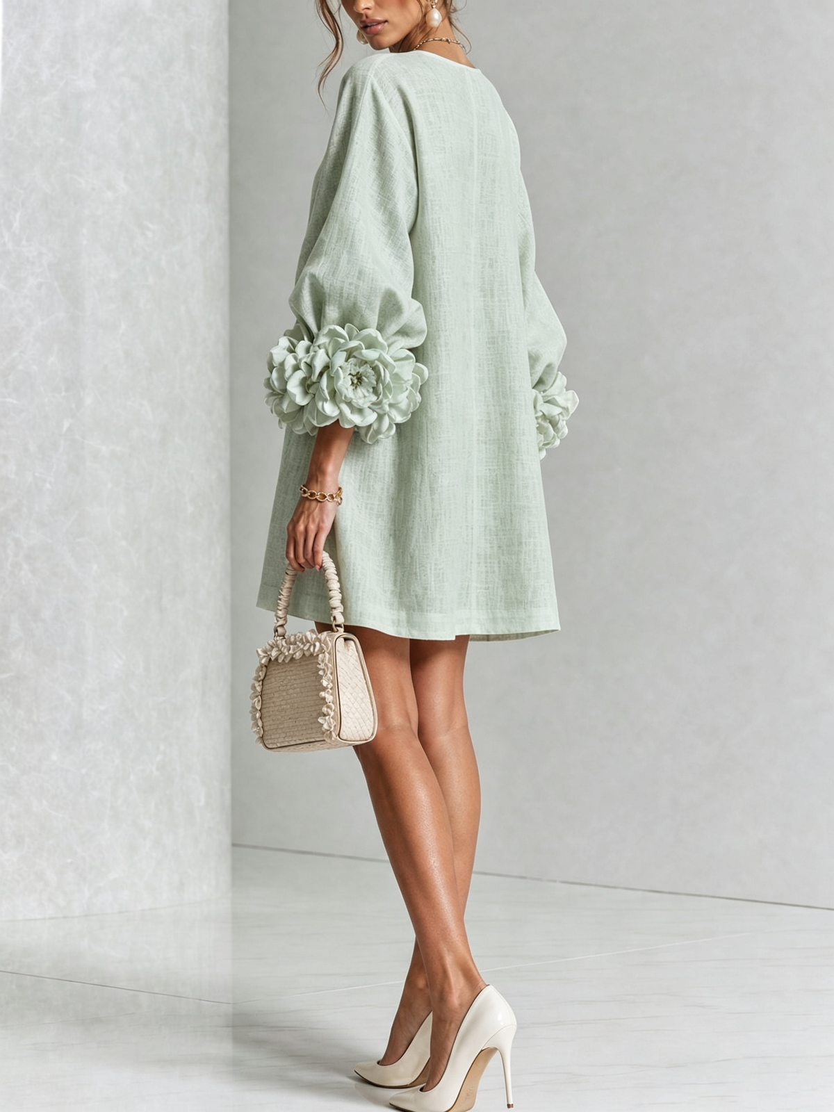 Vestido corto con botones Julia