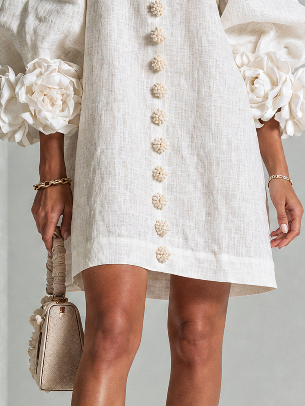 Vestido corto con botones Julia