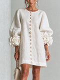 Vestido corto con botones Julia