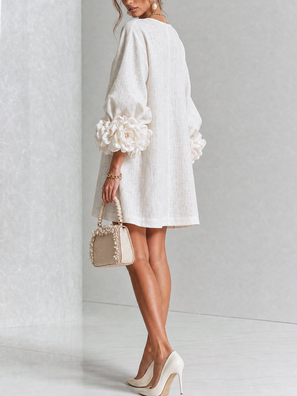 Vestido corto con botones Julia