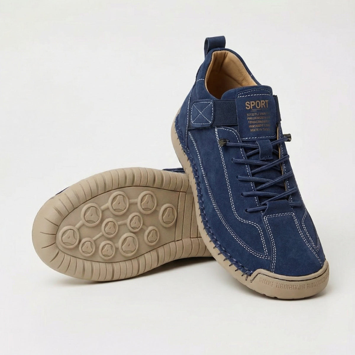 Zapatillas de cordones con puntera ancha